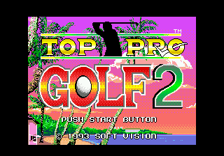 Top Pro Golf 2 Title Screen